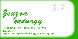 zsuzsa hadnagy business card